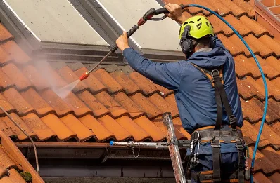 Démoussage et hydrofuge de toiture à Pernant